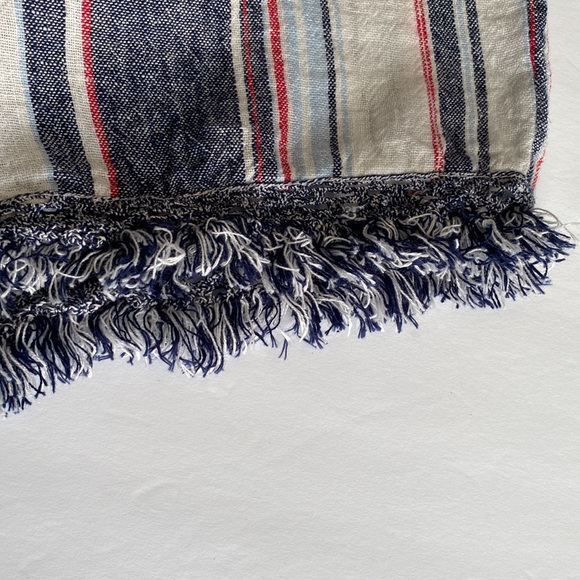 Vanilla star White Blue Striped Shorts Size L - Picture 5 of 7